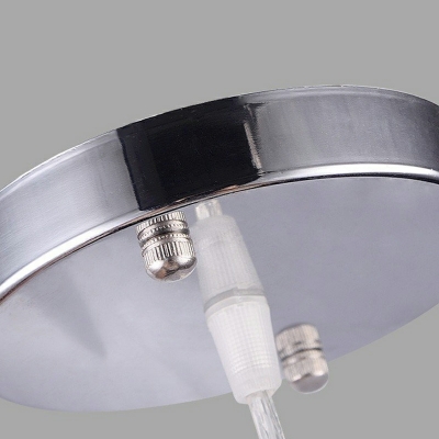 1 Light Simplistic Style Teardrop Shape Metal Commercial Pendant Lighting