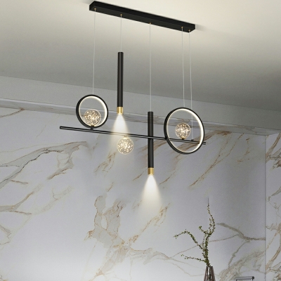 7 Lights Modernist Style Tube Shape Metal Chandelier Light Fixtures