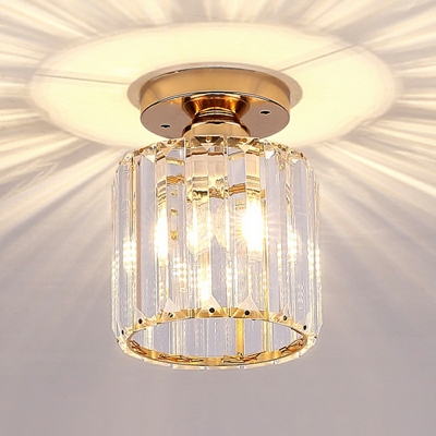 American Small Creative Crystal Ceiling Light Fixture for Corridor and Balcony