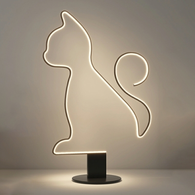 Animals Shape Floor Lamps Minimalism Basic LED Linear for Living Room