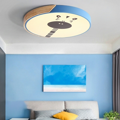 Cute Cartoon Animal LED Flushmount Ceiling Light for Kids Bedroom and Kindergarten