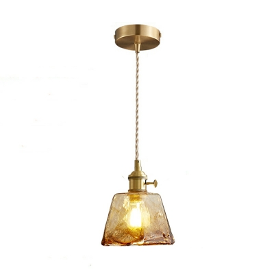 Glass Ceiling Suspension Lamp Industrial Vintage for Living Room