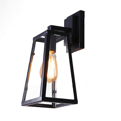 Industrial Style Creative Retro Waterproof Glass Wall Lamp for Outdoor and Balcony