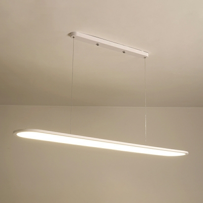 Minimalism Island Lighting Fixtures LED White for Dinning Room