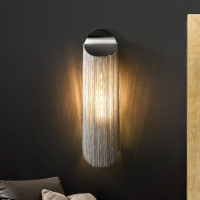 Minimalism Metal Wall Mounted Light Fixture Cylinder for Living Room