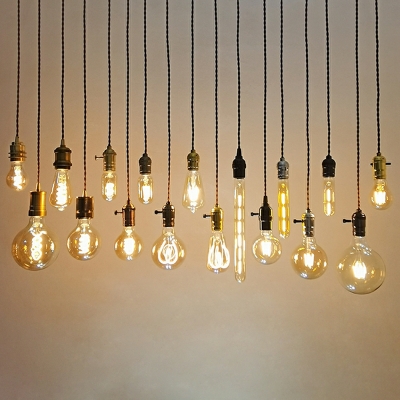 Retro Industrial Style Edison Bulb Pendant Lights for Bars and Restaurants