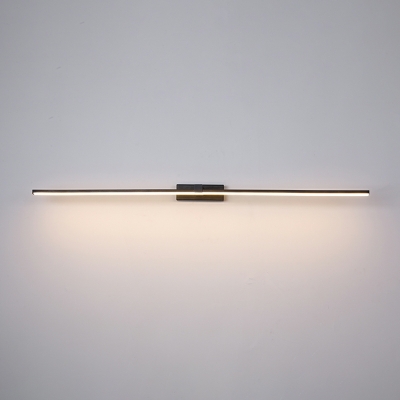 1 Light Contemporary Style Linear Shape Metal Vanity Mirror Light