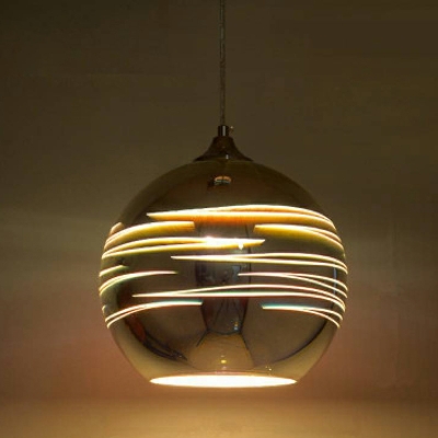 1 Light Nordic Style Geometric Shape Metal Pendant Lighting Fixture