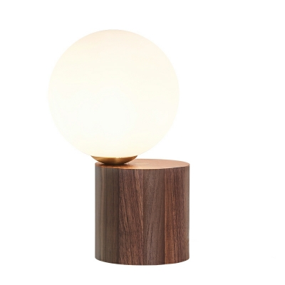 Globe Glass Night Table Lamps Contemporary Basic for Bedroom