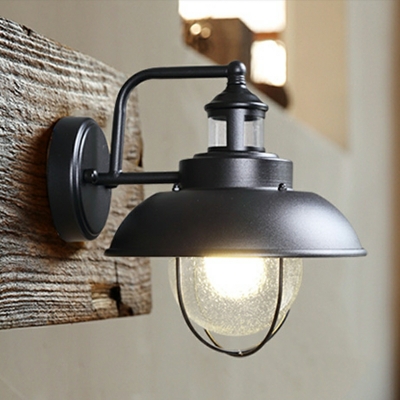Industrial Wall Mounted Light Fixture Basic Vintage Metal for Living Room