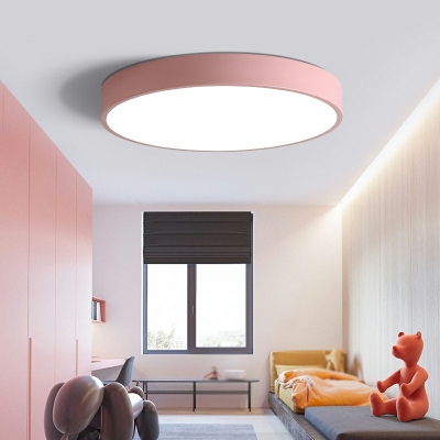 Metal Macaron Flush Mount Ceiling Light Fixtures LED for Kid's Room