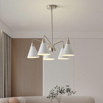 Modern Chandelier Pendant Light Cone Nordic Macaron for Dinning Room