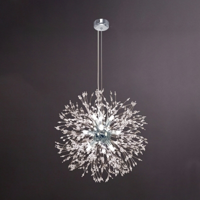 Nordic Light Luxury Firefly Spark Ball Chandelier for Living Room and Dining Room