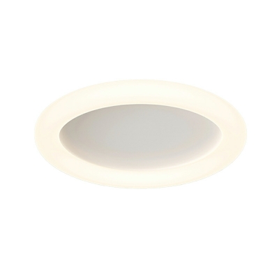 1 Light Minimalist Style Ring Shape Metal Flush Mount Ceiling Light
