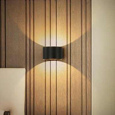 1 Light Nordic Style Cylinder Shape Metal Wall Light Lamp Sconce
