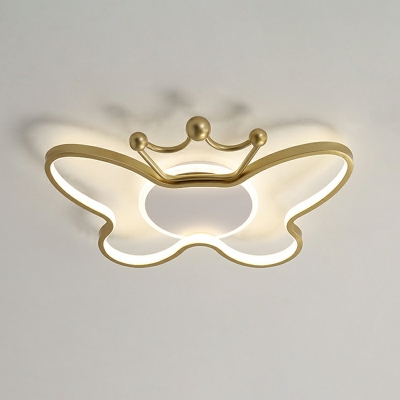 Butterfly Metal Flush Mount Ceiling Light Fixtures LED for Kid's Room