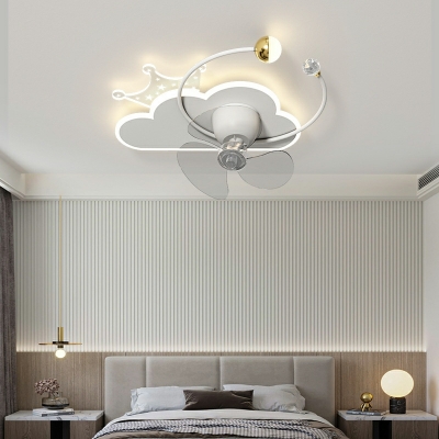 Contemporary Ceiling Fans LED Basic Nordic Style for Living Room