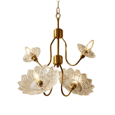 European Style Brass Chandelier Lighting Fixtures Crystal for Living Room