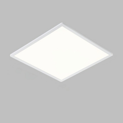 LED Simple Square Ultra-thin Flushmount Ceiling Light in White for Bedroom