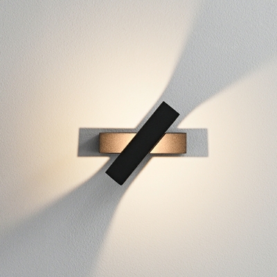 LED Warm Light Minimalist Square Rotatable Wall Mount Fixture for Bedroom and Hallway