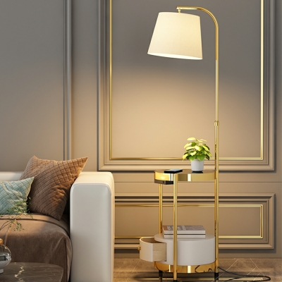 Metal Minimalism Floor Lamps Elagant LED Drum Basic for Living Room