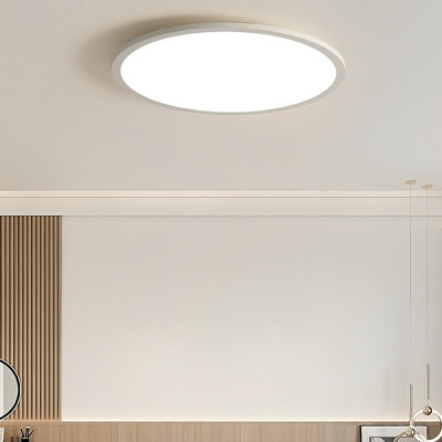 Minimalism Flush Mount Lighting Fixtures LED Metal Round for Living Room