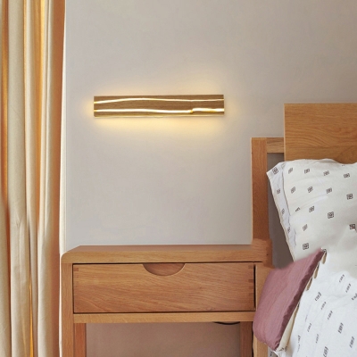 Minimalism Wood Wall Mounted Vanity Lights Basic for Living Room