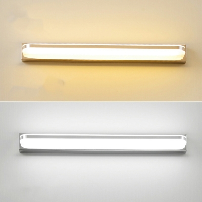 Simple LED Acrylic Strip Vanity Light for Bathroom and Powder Room