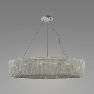 Elegant Chandelier Lighting Fixtures Tassel Round Minimalism for Living Room