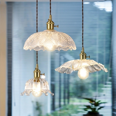 Industrial Glass Down Lighting Pendant Vintage for Living Room