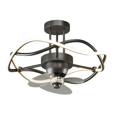 LED Modern Creative Ceiling Fan Light for Living Room and Bedroom