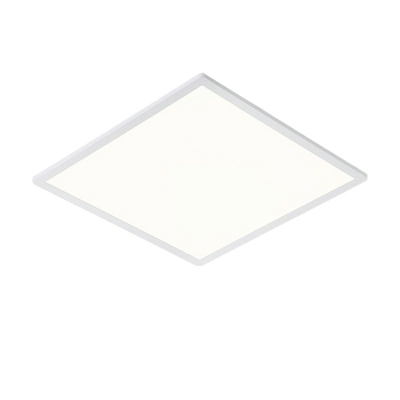 LED Simple Square Ultra-thin Flushmount Ceiling Light in White for Bedroom