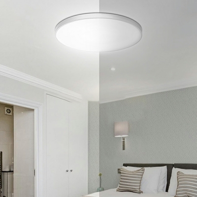 Metal Flush Mount Ceiling Lighting Fixture Minimalist for Living Room