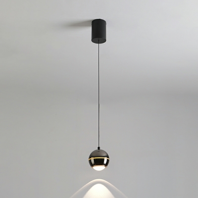 1 Light Contemporary Style Geometric Shape Metal Ceiling Pendant Light