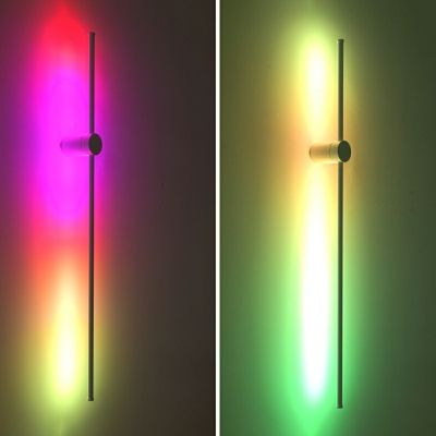 1 Light Contemporary Style Linear Shape Metal Wall Mounted Lamps