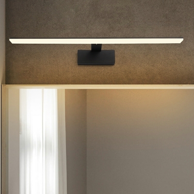 1 Light Contemporary Style Linear Shape Metal Wall Mounted Vanity Lights