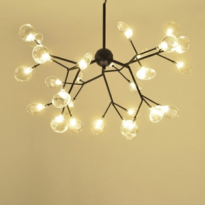 Contemporary Sputnik Chandelier Lighting Fixtures Metal for Living Room
