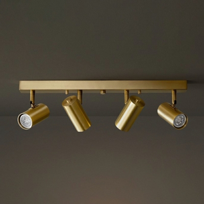 Modern Creative Full Copper Track Ceiling Light for Restaurants and Clothing Stores