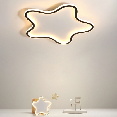1 Light Kids Style Star Shape Metal Flush Mount Light Fixture