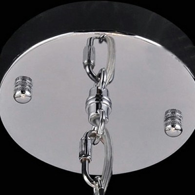 3 Lights Minimalist Style Globe Shape Crystal Hanging Pendant Light