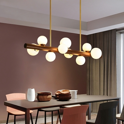 9 Lights Contemporary Style Ball Shape Metal Pendant Chandelier