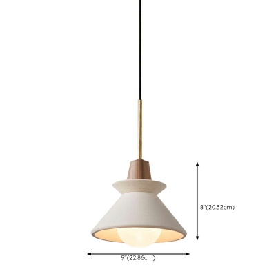 Nordic Simple Cement Pendant Lamp 1 Light for Restaurant and Bar