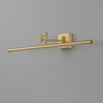 Postmodern Metal Strip Adjustable Vanity Light with Three Gears for Bathroom