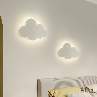 1 Light Kids Style Cloud Shape Metal Wall Mount Light Fixture