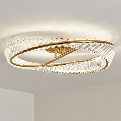 1 Light Minimalist Style Circle Shape Metal Ceiling Flush Mount Lights