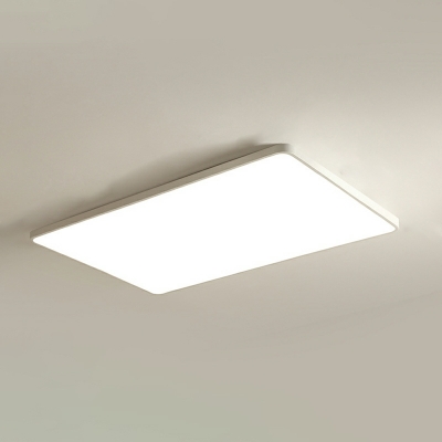 1 Light Minimalist Style Geometric Shape Metal Flush Mount Ceiling Light