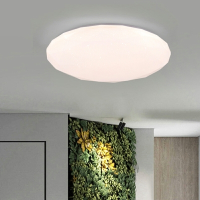 1 Light Minimalist Style Round Shape Metal Flush Mount Lighting Fixture