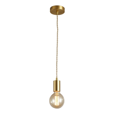 Industrial Style Creative Full Copper Pendant Light for Restaurants and Bars