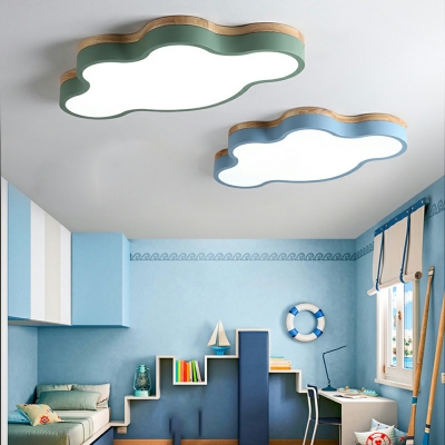 Macaron Metal Flush Mount Ceiling Light Fixtures LED for Kid's Room