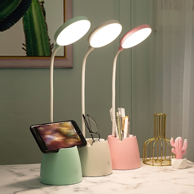 Modern Macaron Color Hose Collapsible Table Lamp for Bedroom Third Gear